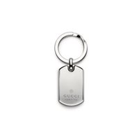 Portachiavi Gucci Uomo Dog Tag in Argento YBF25093500100U - YBF25093500100U